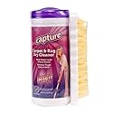 Capture Carpet & Rug Dry Cleaner w/Brush - Carpet Deodorizer & Freshener Powder - Spot & Stain Remover - Pet Odor Eliminator - Fresh Natural Scent