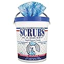 Hand Cleaner Towels, 10 x 12, Blue/White, 72/Bucket, 6 Buckets/Carton