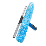 Unger Professional Connect and Clean 2-in-1 Squeegee and Scrubber, 14” Window Cleaning Tool, Essential Glass Cleaner for Commercial and Residential