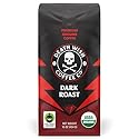 Death Wish Coffee, Organic and Fair Trade Dark Roast Ground Coffee, 16 oz