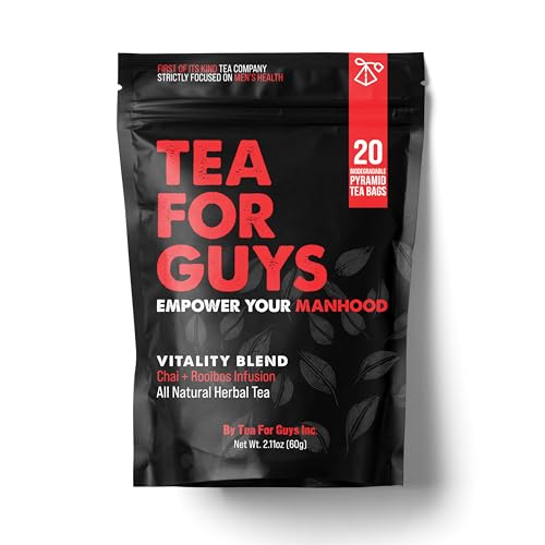 Tea For Guys: Vitality Blend - Natural Support for Testosterone, Libido, Male Fertility and overall Male Vitality | Herbal Tea for Mens Wellness - 20
