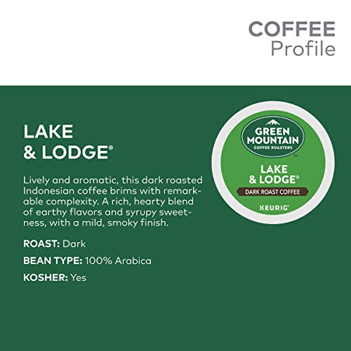 Green Mountain Coffee Roasters 6523CT Lake & Lodge Coffee K-Cups, 96/carton