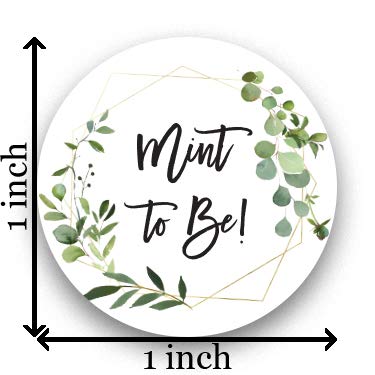 1"" Round Mint to Be Candy Favor Stickers - 126 Labels