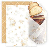 Nectar & Nest Beeswax Wraps for Food - Bread Wraps - Reusable Bread Storage Bags - Organic & Eco-Friendly Alternative to Aluminum Foil, Sourdough Bags