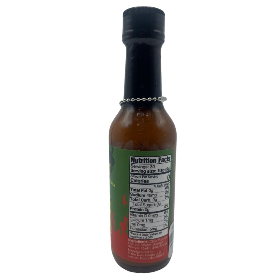 If You Dare - Code 910 Hot Sauce - Medium Heat, 5.5 oz Bottle - 1 Pack