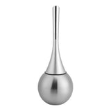 Toilet Brush Set,Toilet Bowl Brush with ABS Plastic Long Handle and Stainless Steel Base Waterproof Toilet Brush and Holder Set Toilet Bowl Brush