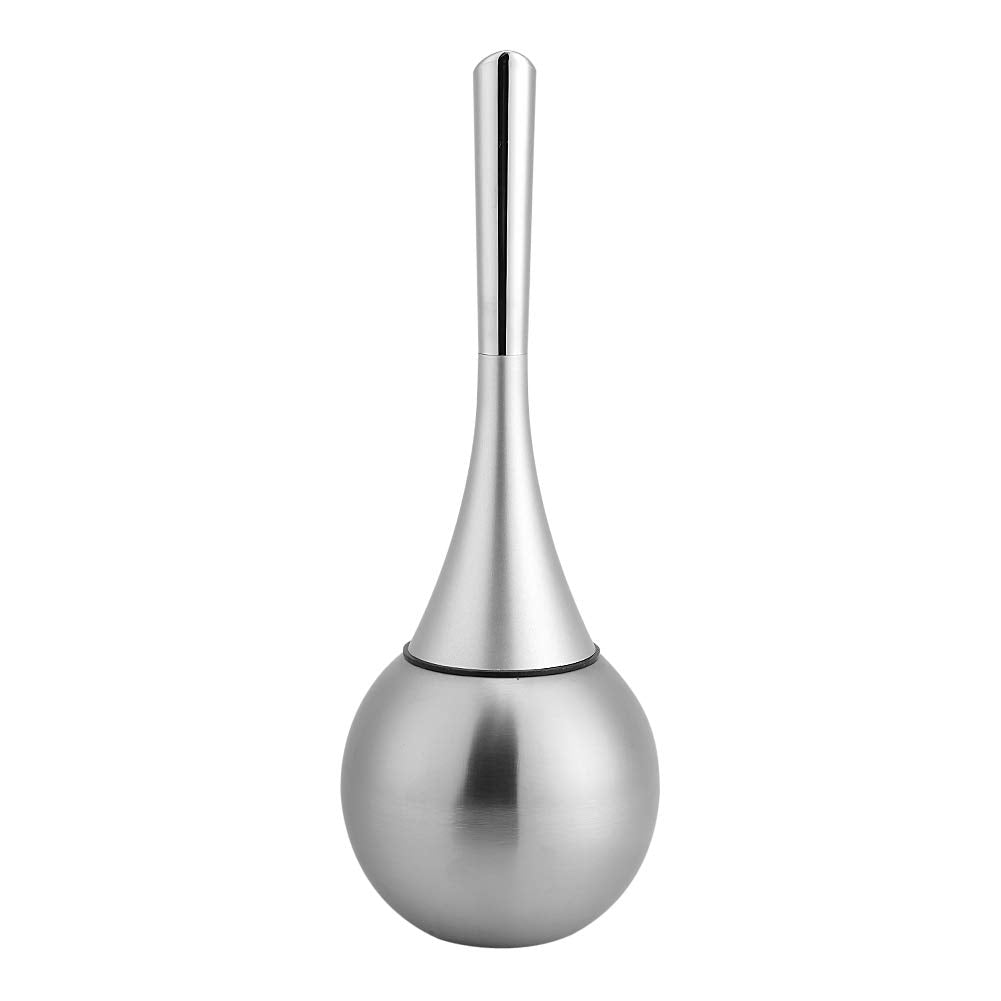 Toilet Brush Set,Toilet Bowl Brush with ABS Plastic Long Handle and Stainless Steel Base Waterproof Toilet Brush and Holder Set Toilet Bowl Brush