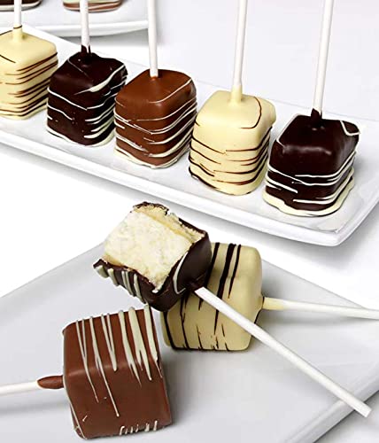 From You Flowers Chocolate Covered Cheesecake Pops - 10 Belgian Dipped Cheesecake Bites Gift for Birthday, Anniversary & Get Well