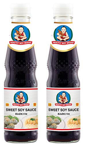 Healthy Boy Thai Sweet Soy Sauce (White Label), 14 Ounces, Product of Thailand (Pack of 2)