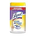 Lysol Dual Action Disinfecting Wipes, Citrus, 75 Count (Pack of 20)