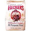 Heckers Unbleached All Purpose Flour 5 lbs (Pack of 8)