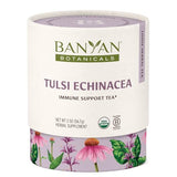 Banyan Botanicals Tulsi Echinacea Tea - Organic Immune Support with Turmeric & Rosehip - Caffeine Free Tea for Healthy Immune Function* - 2 oz