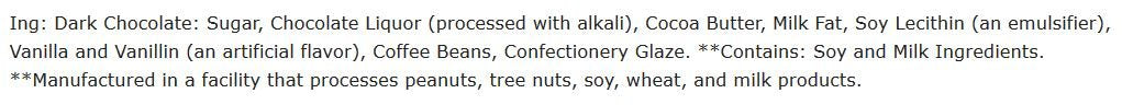 Albanese, Dark Chocolate Espresso Beans (1.500 Lbs)