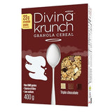 Divina Krunch Granola Cereal, Pack of 3, NON-GMO CEREAL (Triple Chocolate Granola)
