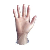 SHOWA 2005PF Clear Vinyl Powder-Free Disposable Safety Glove, 3 Mil thick, 9.5" Length, Large (1 Box/100 Gloves)