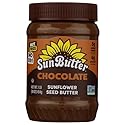 SunButter Chocolate Sunflower Seed Butter, 16 oz Nut-Free Spread with 7g Plant-Based Protein, Roasted Rich & Savory Flavor, Smooth Texture | Vegan