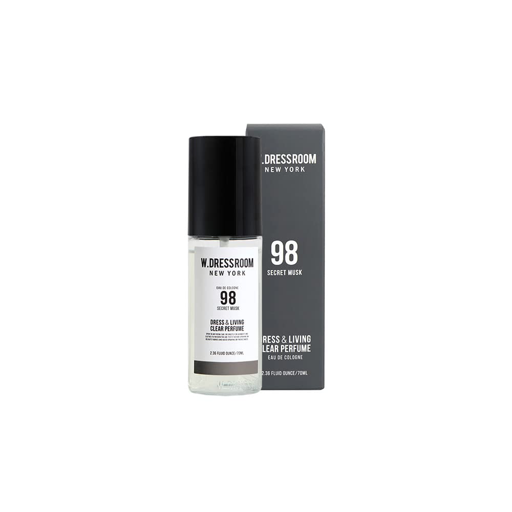 W.Dressroom Dress & Living Clear Perfume Spray Set of 2 - No.50 Green Apple + No.98 Secret Musk | Room & Fabric Spray, Odor Eliminating