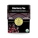 Buddha Teas - Organic Elderberry - Herbal Tea - For Health & Wellbeing - With Antioxidants & Minerals - Clean Ingredients - Caffeine Free - OU Kosher