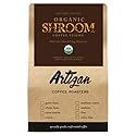 Artizan Coffee USDA Organic Ground Coffee | Functional Mushroom Coffee Fusion - Lion's Mane & Chaga | Medium-Dark Roast | Medium Grind for Drip | 10