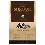 Artizan Coffee USDA Organic Ground Coffee | Functional Mushroom Coffee Fusion - Lion's Mane & Chaga | Medium-Dark Roast | Medium Grind for Drip | 10