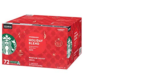 Starbucks Coffee Holiday Blend K Cup Pods, 29.2 Oz, 72 Count