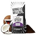 Wake The Hell Up! 1lb Ultra-Caffeinated Jamaican Me Crazy® Ground Coffee, Low Acid, Medium-Dark Roast