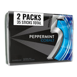 5, Gum Peppermint Cobalt Summer Travel Sugar Free Chewing Gum Refreshing Invigorating Minty Flavor Five Gum, 35 Stick Pack, 35 Count