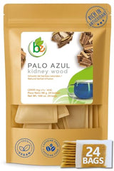 Palo Azul Herbal Tea - 24 Tea Bags - Kidneywood (Blue Stick) Infusion - 100% Natural, Vegan, Non-GMO - Authentic Mexican Tradition - Caffeine-Free