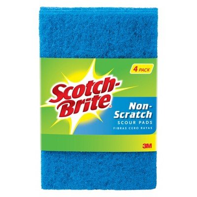 Scotch-Brite153; Scour Pad Non Scratch - 4pk Multi-Colored