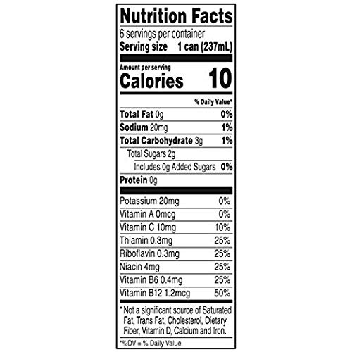 V8 +energy Diet Strawberry Lemonade 6 - 8 oz Cans (Pack of 2)
