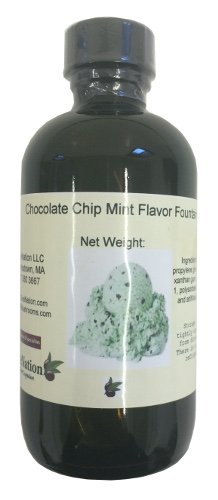 OliveNation Chocolate Chip Mint Flavor Fountain, Water Soluble Flavoring for Ice Cream, Beverages, Fillings, Non-GMO, Gluten Free, Kosher, Vegan - 8