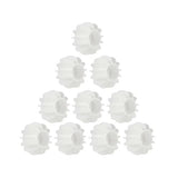 Reusable Silicone Laundry Balls, Pet Hair Remover and Catcher for Washing Machine, Anti-Tangle Clothes Cleaning Tool for Household Use(White 10PCS)