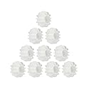 Reusable Silicone Laundry Balls, Pet Hair Remover and Catcher for Washing Machine, Anti-Tangle Clothes Cleaning Tool for Household Use(White 10PCS)