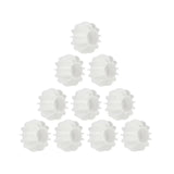 Reusable Silicone Laundry Balls, Pet Hair Remover and Catcher for Washing Machine, Anti-Tangle Clothes Cleaning Tool for Household Use(White 10PCS)