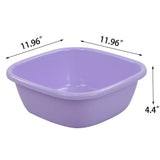 Waikhomes 8 Quart Plastic Dishes Basin, Small Dish Bin, 4 Packs Colored Dish Washing Basin