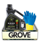 Hero Clean Juniper Scent Laundry Detergent Liquid 50 oz Bundle with Cleaning Gloves - All Natural Laundry Detergent for Everyday Use and Fabric Care