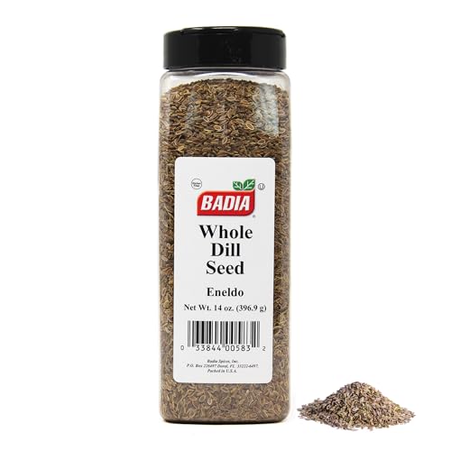 Badia Dill Seed Whole, 14 oz - Premium Spice for Pickling, Cooking & Seasoning - Aromatic & Flavorful