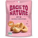 Back to Nature Jumbo Cashews - Dry Roasted with Sea Salt, Non-GMO High Protein Snacks, 9 Ounce