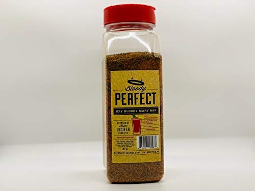 Saint Lucifer Spice Co Bloody Perfect Bloody Mary Mix, 20 ounce bulk Made In The USA, Gluten Free, Sugar Free, Vegan, Vegetarian