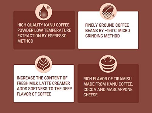 Maxim KANU Tiramisu Latte 8 Sticks, Vanilla Latte 8 Sticks