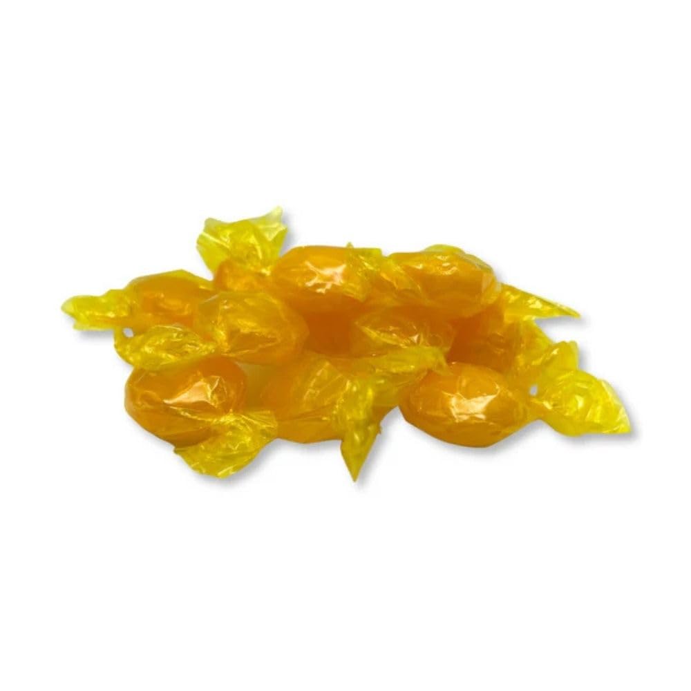 Butterscotch Buttons Individually Wrapped Hard Candy Disks - 25 lb (Approx. 2250 pieces)