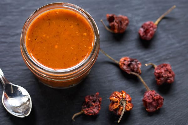 Whole Carolina Reaper Chiles, 1 lb - Dried Hot Pepper Pods, Extreme Heat (750,000-900,000 SHU), by Woodland Gourmet