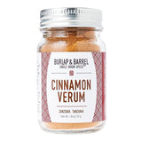 Burlap & Barrel Cinnamon Verum - Ground Ceylon Cinnamon Powder with Pine, Citrus Peel, and Sea Salt Notes - As Seen On Shark Tank - 1.8oz Glass Jar