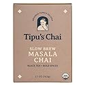 Tipu's Chai - Organic Slow Brew Masala Chai - Makes 32 Cups - 2.7 Ounces Masala Chai Tea and Spices - 100% Organic - Gluten Free