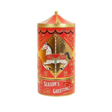 Rotatings Musical Carousel Holiday Tin, Belgian Chocolate Pearls, Season's Greetings Design, 8.11oz Decorative Container