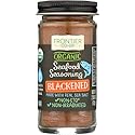 Frontier Co-op Organic Blackened Seafood Seasoning, 2.5 Ounce Bottle, Savory Blend for Fish, Seafood, Sauces, Chowders