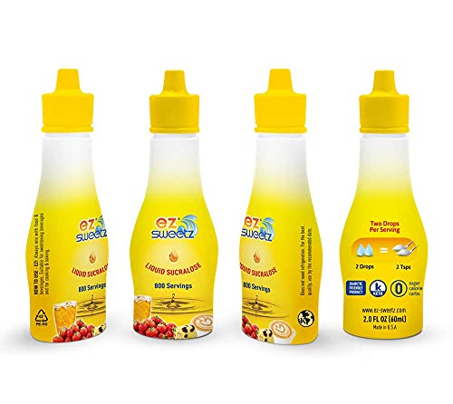 EZ-Sweetz (2.0oz - Liquid Sweetener 800 Servings/Bottle) (Original, 2 Pack)