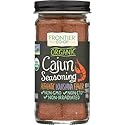 Frontier Co-op Organic Cajun Seasoning, Louisiana-Style Spice Blend for Meats, Seafood, Jambalaya, Cajun Pasta | 2.08 Ounce (Pack of 1)