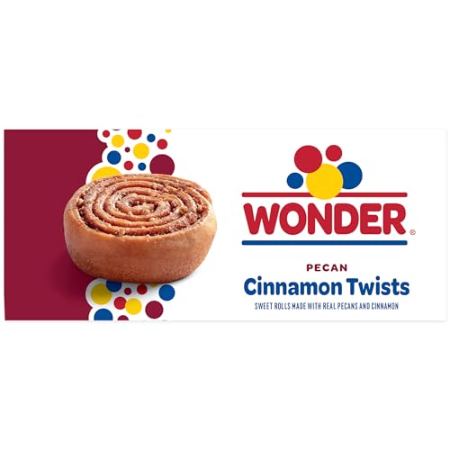 Wonder Cinnamon Twist, Individually Wrapped Cinnamon and Pecan Baked Pastry Rolls, 16 oz, 16 Count