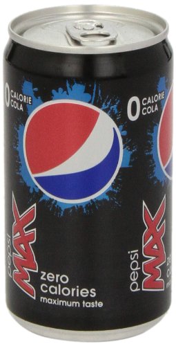 Pepsi Max Soda 7.5oz Mini Cans 3/8 Packs (24 Cans)